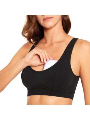 TOP PRETO BOJO REMOVÍVEL SEM COST ADULTO G UN. CIA DA MEIA