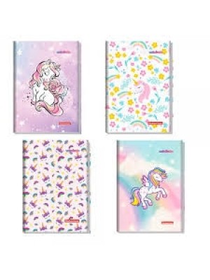 CADERNO UNICORNIO 1X1 80 FLS 1MAT UN.