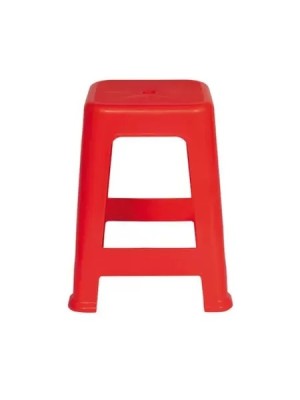 BANQUETA PLASTICO VERMELHA SUP. 120KG UN.
