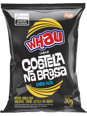 BATATA ONDULADA SABOR COSTELA NA BRASA WHAU 30G