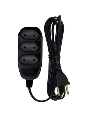 EXTENSAO PT PL 2X0,75MM 3M UN. LIDER PLUS