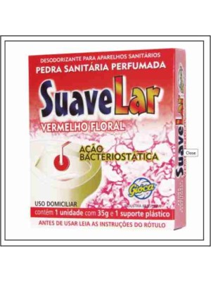 PEDRA SANITARIA 25G VERMELHO FLORAL
