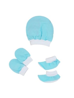 TOUCA, LUVA E SAPATO KIT C/3PCS UN. PALMINHA CONFECCOES