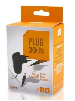 FONTE DE ALIMENTACAO 5V 2.0A COM SAIDA PLUGUE 5.5 UN. MB TECH