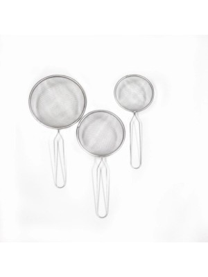 PENEIRA DE ACO C/3PCS 8CM/10CM/12CM UN. MADO CONS