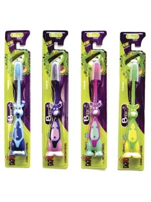 ESCOVA DE DENTE INFANTIL MACIA +3 PERSONAGEM UN.