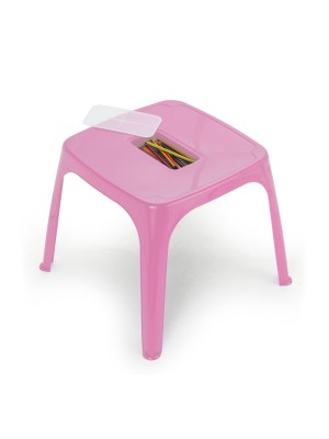 MESA INFANTIL ROSA 57X75X57CM UN.