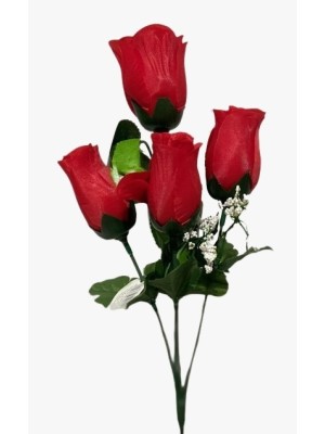 BUQUE FLOR ROSAS 4 GALHOS 32X10X10CM UN. TOP IMPORTADORA