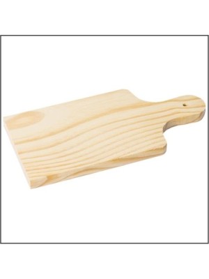 Tábua de Carne de Madeira 15x32cm – Utensílio de Cozinha Sustentável, Ideal para Cortar e Servir Carnes, Frios e Petiscos