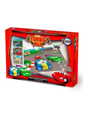 Quebra-cabeça Infantil Progressivo Puzzle Carros Turbo Max 12,24,36 e 48 Pecas 