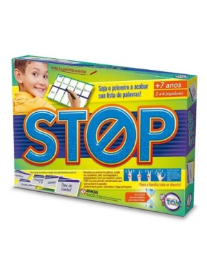 Jogo De Tabuleiro Stop Com 6 Canetas Coloridas