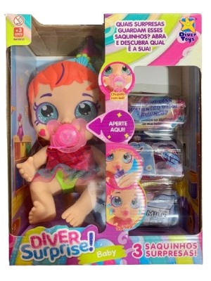 Boneca Diver Surprise Baby Mama E Chora Sortida Varias Cores
