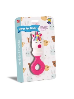 Mordedor Chocalho Unicórnio Diver For Baby Diver Toys Baby