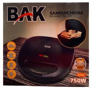 SANDUICHEIRA ELETRICA 750W 220V BAK UN. BEG