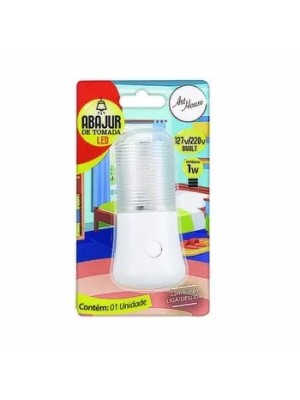 ABAJUR DE TOMADA VERTICAL LED BIVOLT UN. ZEIN