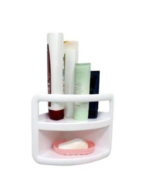 PORTA SHAMPOO BRANCO 22X14X17CM UN.