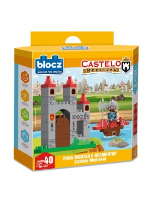 KIT BLOCOS + BONECO MEDIEVAL UN. ZUCATOYS