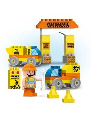 KIT BLOCOS + BONECO CONSTRUTOR UN. ZUCATOYS