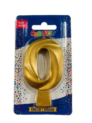 VELA CONCEPT METALLIC DOURADA N 0 - (4558) UN. CURIFEST