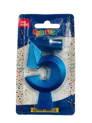 VELA CONCEPT METALLIC AZUL N 5 - (4553) UN. CURIFEST