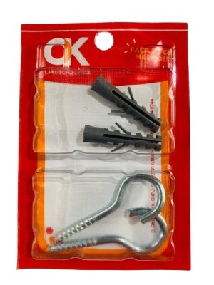 OK GANCHO G E BUCHAS 8MM C/4 PCS UN.