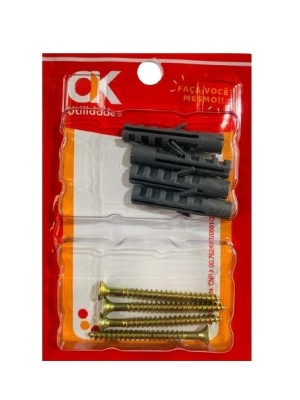 OK PARAFUSO 4.5X50MM E BUCHAS 8MM UN.