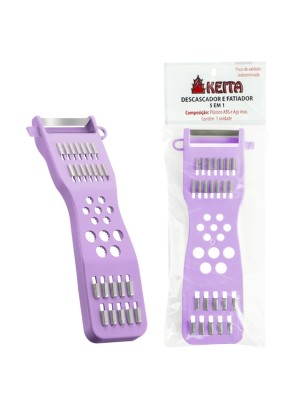 DESCASCADOR E FATIADOR 5 EM 1 ROXO UN. KEITA