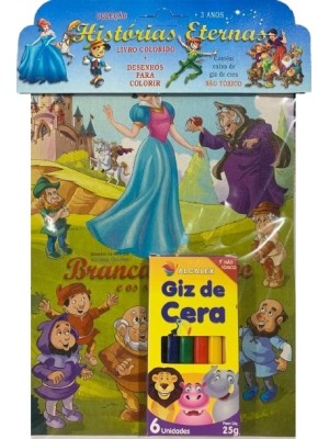 Histórias Eternas Livro Infantil com Desenhos para Colorir Contos Clássicos Educativos Ideal para Leitura, Criatividade e Desenvolvimento Infantil