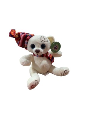 URSINHO DE PELUCIA C/ENCHIMENTO COM TOUCA E MANTA 19X16X22CM UN. TUKA TOY