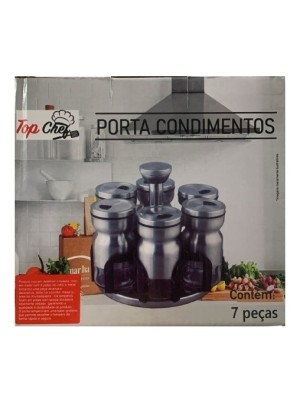 PORTA CONDIMENTOS 7PCS 18X16,5CM UN. TOP RIO