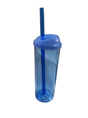 COPO SHAKE LONG AZUL UN. PLASTI FESTA