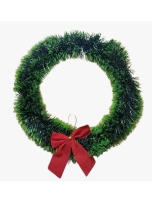 DECORACAO DE NATAL GUIRLANDA VERDE 34CM - TOP IMPORTADORA
