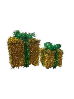 DECORACAO PARA NATAL PRESENTE DECORATIVO 14X9CM - TOP IMPORTADORA