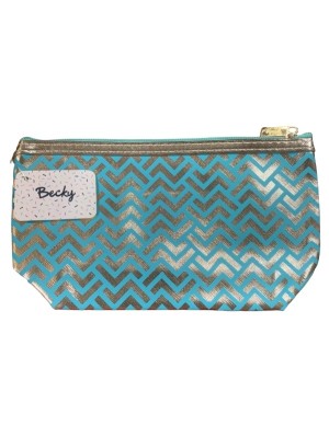 NECESSAIRE BECKY DECORADA DE POLIURETANO 23X13X6CM UN. MULTIART