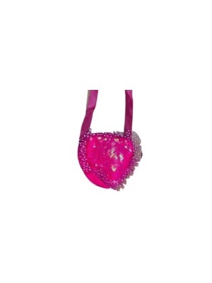 BOLSINHA CORACAO LUXO INFANTIL UN. GM GOLD