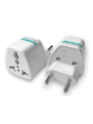 Adaptador Universal Ref.188 Portátil para Tomadas Internacionais, Ideal para Viagens, Celulares e Notebooks
