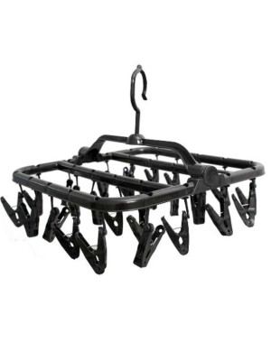 VARAL MULTIUSO C/26 PRENDEDORES PRETO UN. LIG BRINK