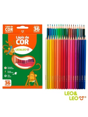 LAPIS DE COR C/36 CORES UN.