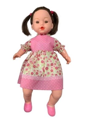 BONECA MON AMOUR FALA 30 FRASES MORENA 50CM UN. MISTER BRINQUE