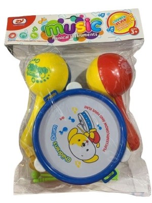 BRINQUEDO BANDINHA KIT INSTRUMENTO MUSICAL 5PCS UN. HL IMPORTS