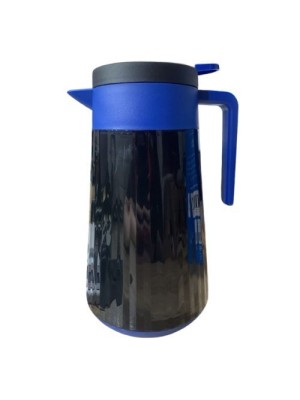 GARRAFA TERMICA LESOTO 1L PRETA-AZUL UN. XH IMPORT