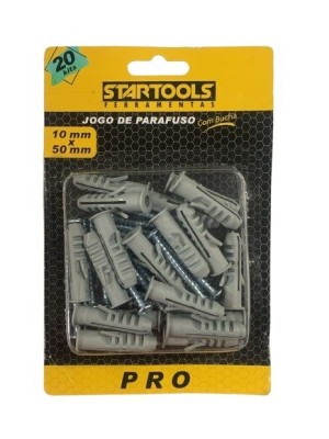 PARAFUSO C/BUCHA 10MMX50MM C/20 KITS UN.