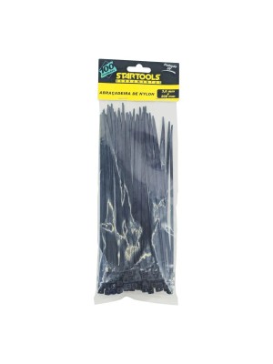 ABRACADEIRA NYLON PRETA 3,6X150MM UN.