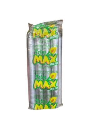 VELA OURO N 5 PRATA 8PCS 18G UN. VELAS MAX