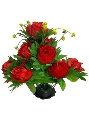 ROSA ARTIFICIAL 30CM UN. CORES SORTIDAS MINI BUQUET TOP IMPORTADORA