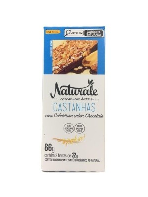 CEREAIS BAR. 66G C/3 CAST./CHOCOL UN. NATURALE