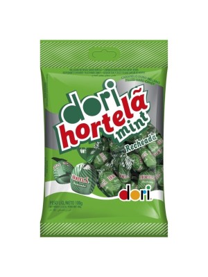 Bala Hortelã Recheada 100g Refrescante com Recheio Cremoso Embalada Individualmente Ideal para Festas, Lembrancinhas e Consumo Diário