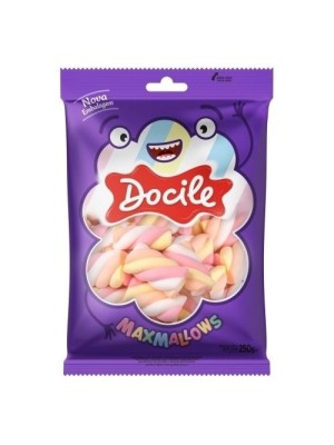 MARSHMALLOW TWIST COLOR 2 MORANGO 250G UN. DOCILE