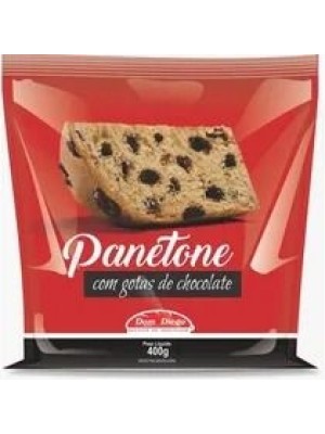 PANETONE GOTAS DE CHOCOLATE 400G UN. DOM DIEGO