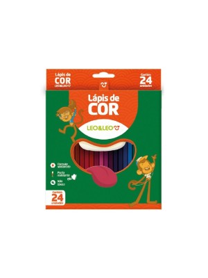 LAPIS DE COR PACOTE C/6PCS FLEX C/24 CORES UN.